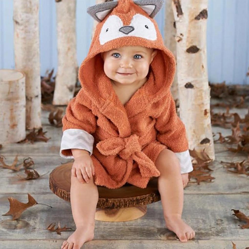 Skin Friendly Baby Bath Towel Made With Cotton Good Water Absorption Cute Animal Baby Bath Towels