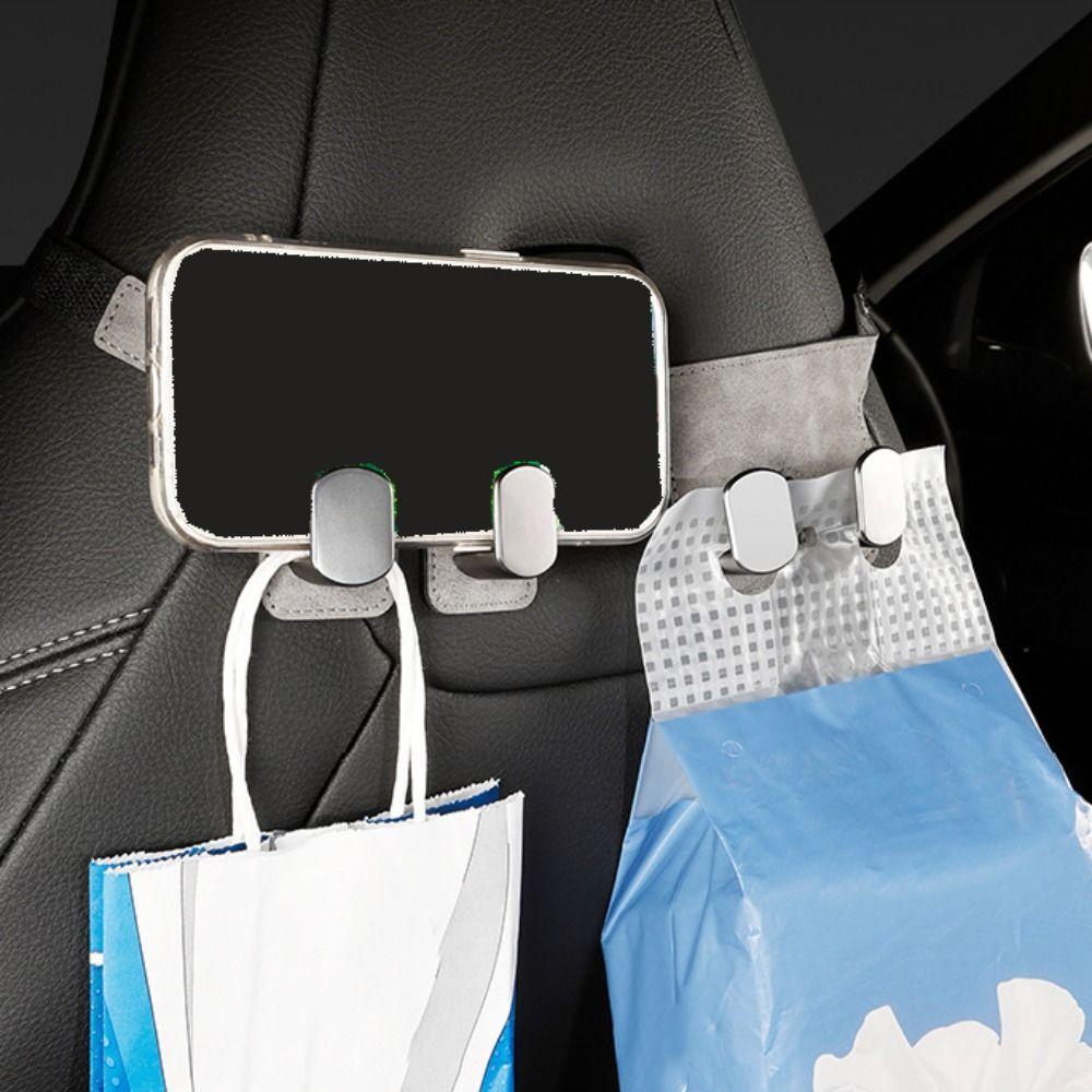 Wear-Resistant Car Headrest Hook Double Hook Auto Back Seat Storage Hook Car Rear Seat