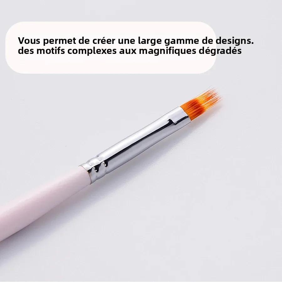 

Pink Gradient UV Gel Pen with Soft Brushes for Drawing Painting Nail Art Manicure - Handle Design for Easy Transfer GERMANY