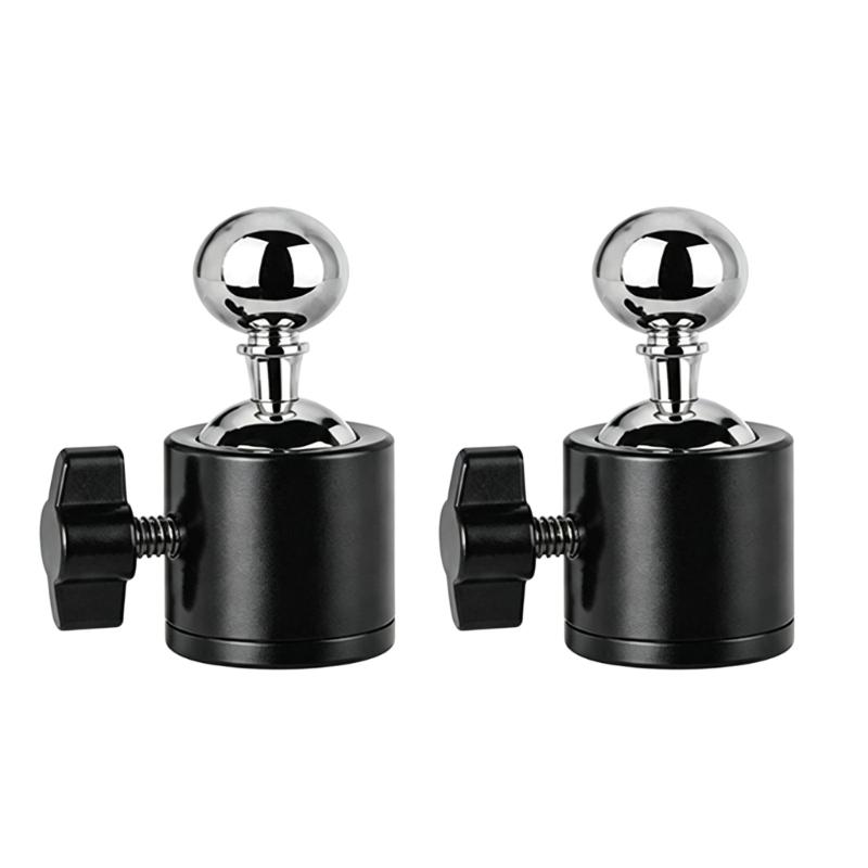 360 Degree Rotating Metal Ball Head Adapters 17Mm Ball And 1/4 Screw For Camera Phone Holder 1