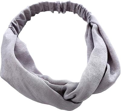 Naturlig färg 6 hår håraccessoar turban, färger, band, dam (grå) [produkt]