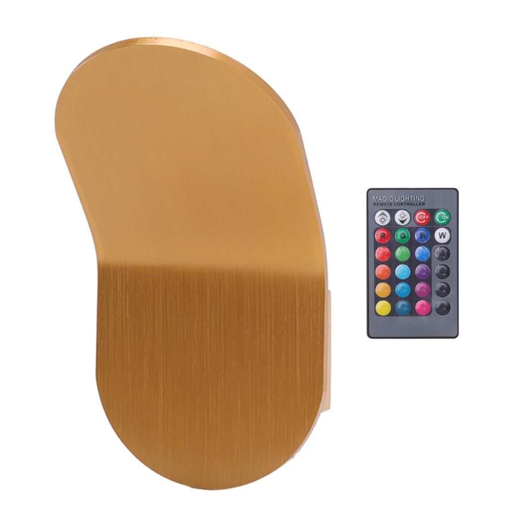 LED Wall Light Aluminium Simple Style LED RGB Warm Light Remote Control Modern Wall Sconces for Office Bedroom Kitchen