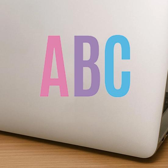 500 Pcs Letter Stickers 2 Inch Self Adhesive PVC Stickers Waterproof Alphabet Decals Mailbox Numbers Labels for Water Bottle
