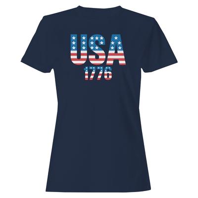 USA 1776 Patriotic American Flag Women's T-shirt