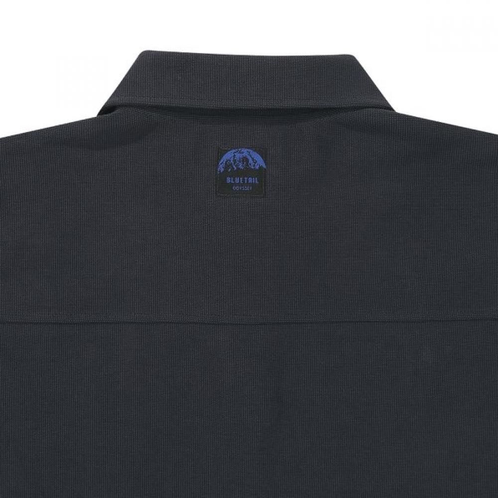 Bluetail Charcoal Grey Collar T shirT aaa1Ts06cg