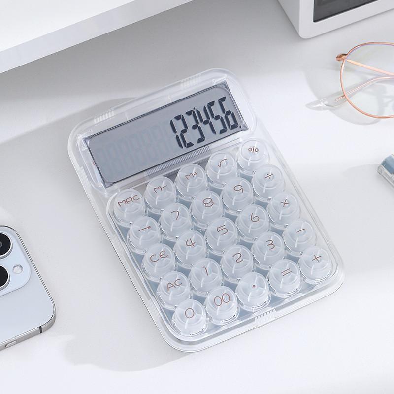 Financial Transparent Stylish Calculator Large Screen Electronic Office Tool