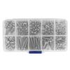 304 Stainless Steel Screws Cross Pan Head Screws with Hex Nuts Washers Screw Kit220pcs #4 40UNC
