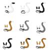 Fursuit Costume Cats Tail Ear Hair Clip Set Costume Accessory Party Dressingup Decoration For Adult Teens Anime Props