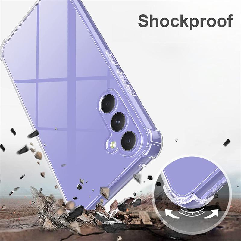 Gasbag Anti-detonare, ultra subțire, subțire, transparentă, transparentă, moale, husă de telefon TPU pentru Samsung Galaxy A04 A04S A04e A14 A24 A34 A54 4G 5G M04 M14 M34