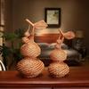 Gourd Ornament - Handmade Rattan Woven Willow Decor, Creative Gift Idea