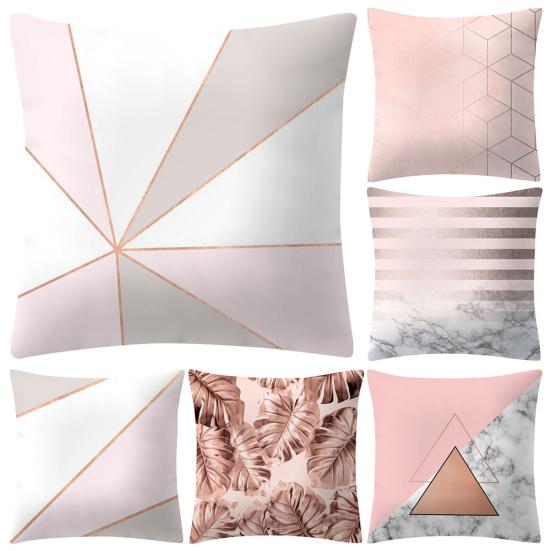 Geometric Pattern Heart Cushion Throw Pillow Case Sofa Cover Bed Car Cafe Decor