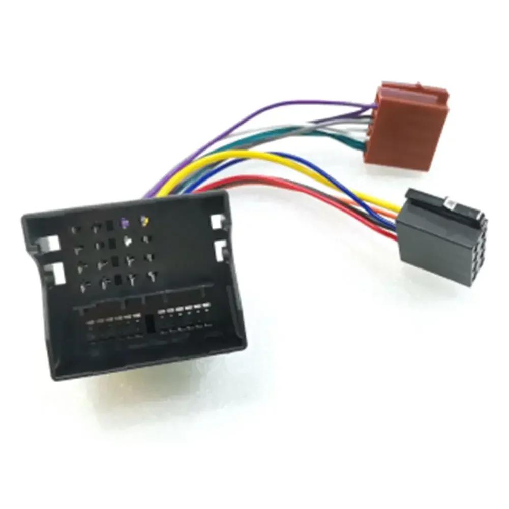 Car ISO Radio Stereo Wiring Harness Adapter For Golf ISO Cable Connector Plug 12V Car Electronics Accessories