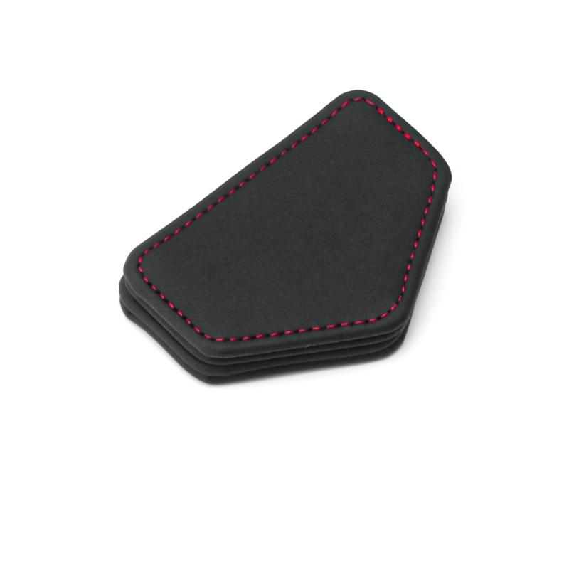 Magnetic Car Seat Belt Clip Safety Belt Fixed Limiter PU Seat Belt Stopper Buckle with Card Clip Car Decoration Auto Accessories