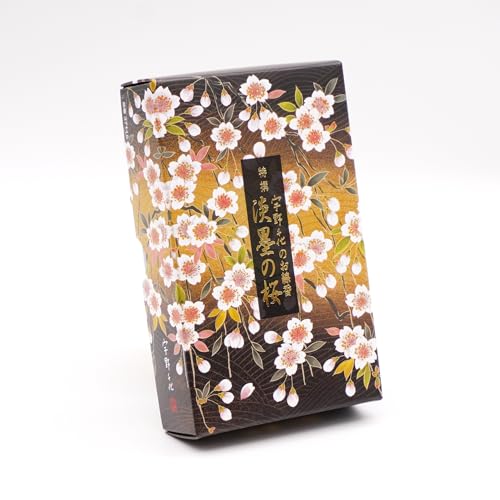 [Uno Chiyo Incense] Specially Selected Light Ink Sakura Incense, Light Smoke Type, Elegant Cherry Blossom Scent, Blended with Natural Sandalwood, Loos