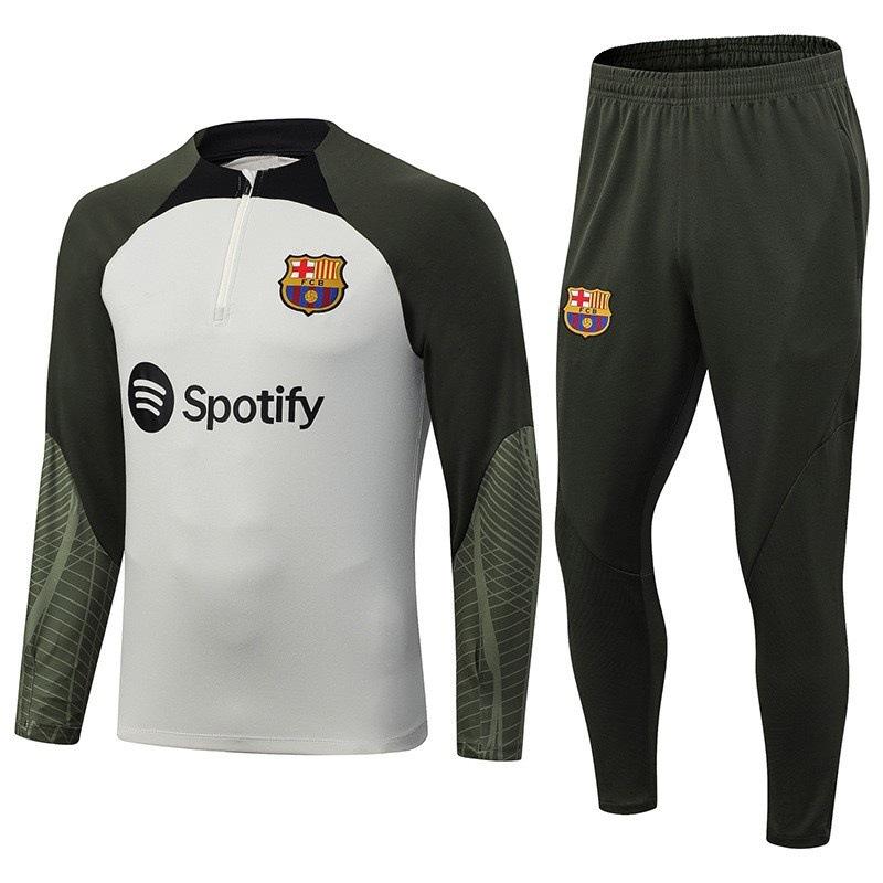Autumn And Winter Real Madrid Barcelona Arsenal Training Suit Long Sleeve Half Zipper Football Suit Sportswear Adult Suit