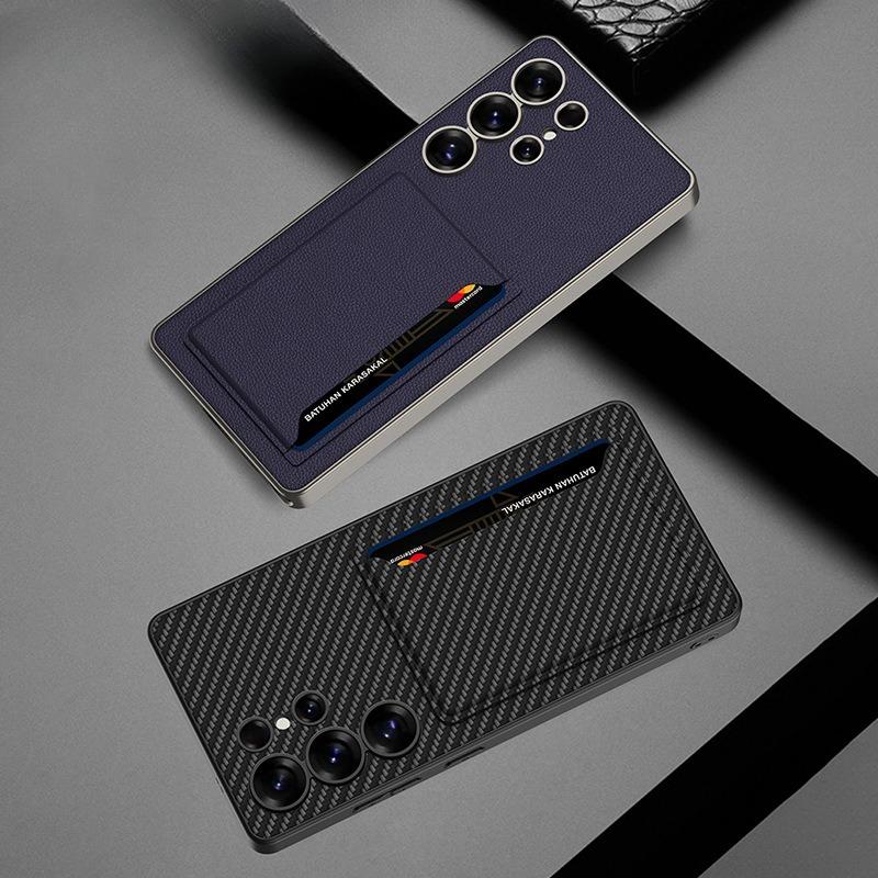 A High End Business Fashion Brand S25 Card Case Stand and Leather Case Suitable for The New Samsung S25 Ultra Phone Case