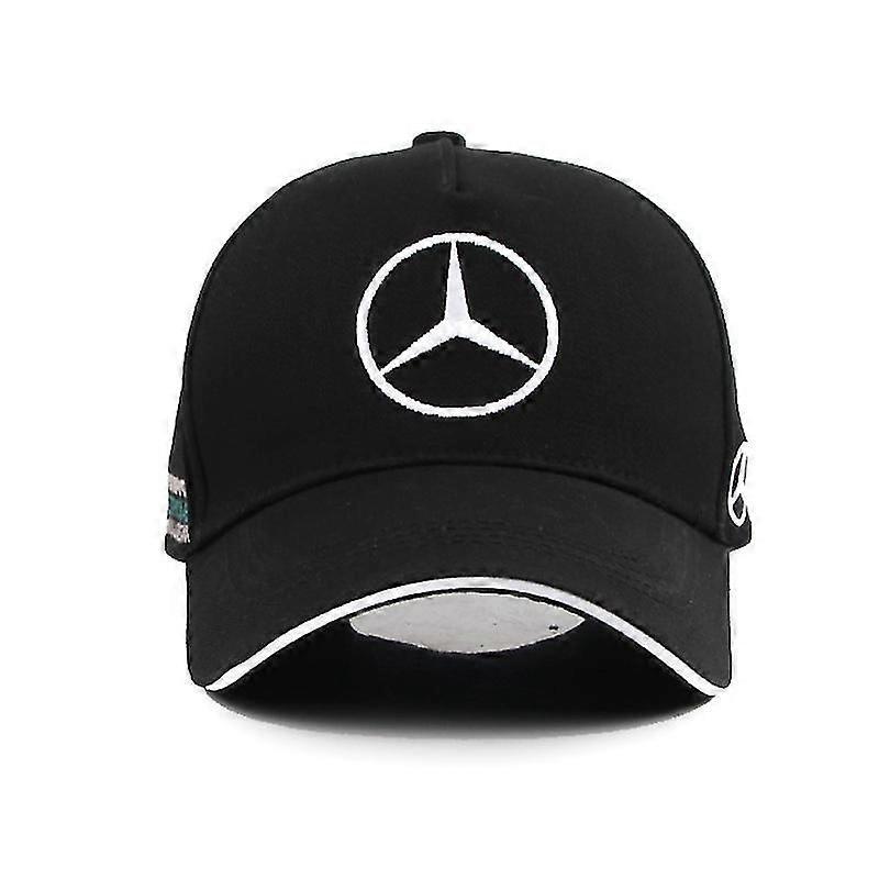 Para Logo Mercedes Benz W203 W204 W205 W210 W211 C63 Bordado Gorra Carreras F1 Motocicleta Adulto Cuatro Estaciones Gorras de Béisbol Para Hombres