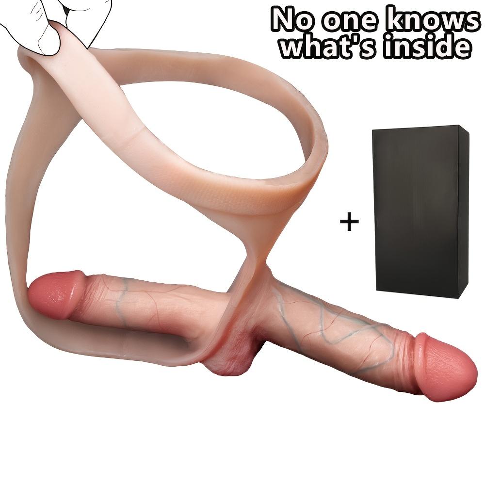 Wearable Double-Ended Liquid Silicone Dildo Panty, Realistic Body-Safe Silicone, Dual-Head Design, Strong Suction Cup, Discreet Packaging