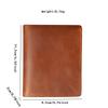 Men's Business Vertical Crazy Horse Leather Wallet, Genuine Leather Bifold Wallet with Multi-Card Slots & ID Window 100% Leather