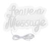 LED Neon Light Leave A Message Lighting Sign for Wedding Birthday Party Bedroom Wall USB Powered