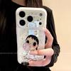 Summer New Apple 11 Mobile Phone Case All-inclusive Lens Iphone11promax Cartoon Anti-drop Blowing Bubble Girl