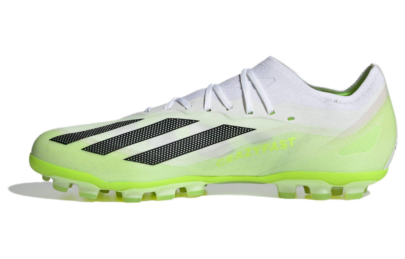 adidas X Crazyfast.1 Artificial Grass Cleats Cloud White Solar Green IF0161 46.5
