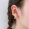 Minimalisme Vloeibaar Metaal S-vormig Geen Piercing Clipoorbellen voor Vrouwen Cool Meisje Oor Cuff Modieus Statement Oorbellen Sieraden Cadeaus