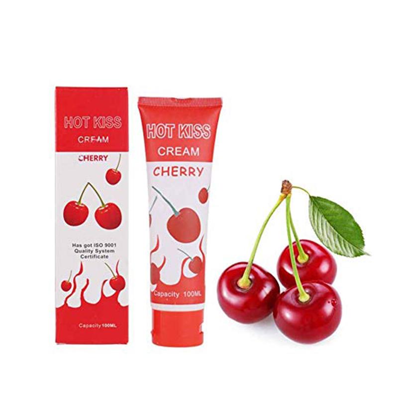100ML Personal Lubricant Gel Lube Edible Oral Sex Enhancement Cherry Massage Oil