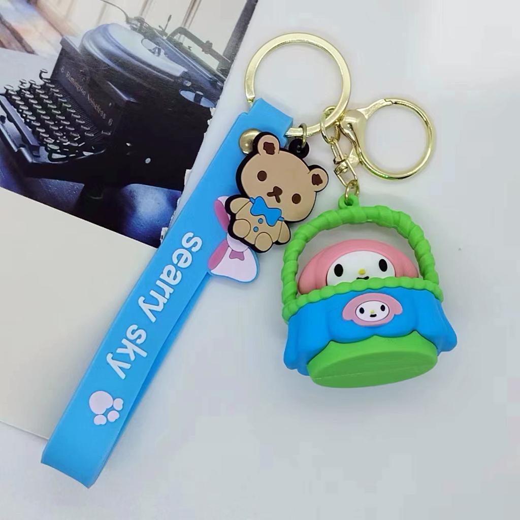 Creative Cartoon Sanrio Series Doll Keychain Bag Car Keychain Accessories Gift Kawaii Cute Personalized Gifts Y2k Fashion Toys