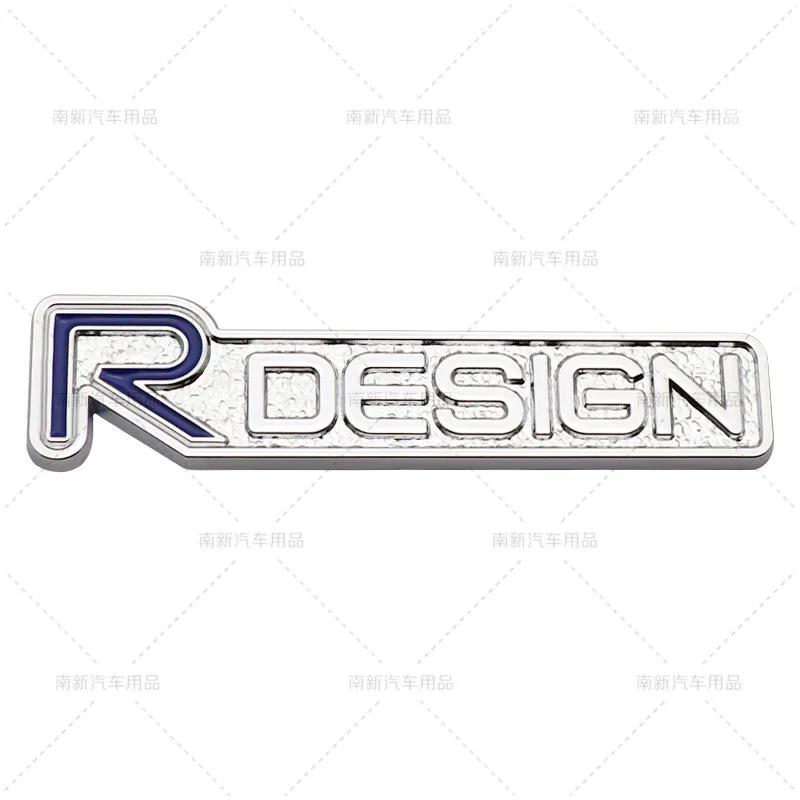 3D Metal Rdesign R Design Front Grill Car Badge Sticker Emblem Decal Decoration For XC40 XC60 XC90 V90 S90 S60 V60 V40 C70