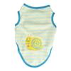 Breathable Warm Pet Dog Cat Winter Sweater Coat Jacket Vest Clothes (S Blue & Yellow Snail)
