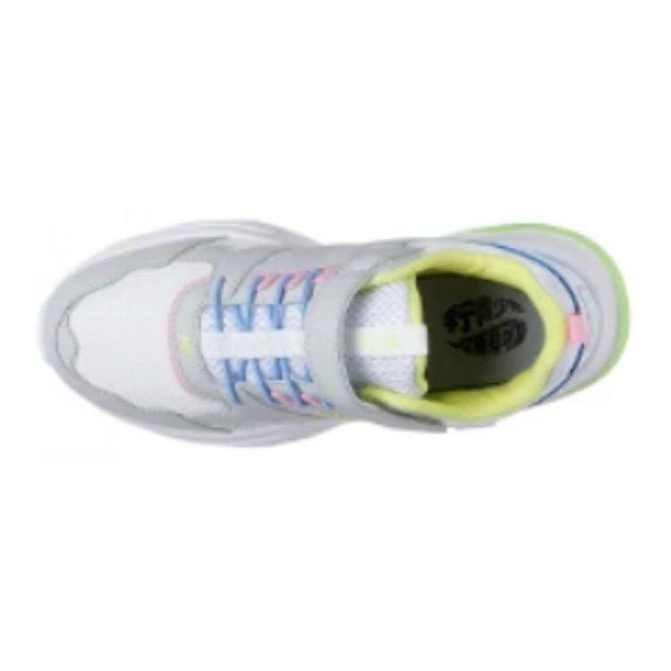 Li Ning Comfortable Non-Slip Durable Casual Shoes Kids Shoes Glacier-Gray Standard-White YKCQ008-12