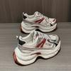 Thick-soled breathable dad shoes women 2025 new autumn Internet celebrity explosion increased versatile lightweight soft-soled sports shoes