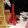 Glitter Eiffel Tower Ornament: Creative Christmas Display Prop