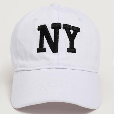 Buchstabe NY Baseballkappe Damen Herren Sommer Gebogener Schirm Einfarbig Baumwolle Snapback Hüte Uniex Outdoor Sport Hip Hop Hut