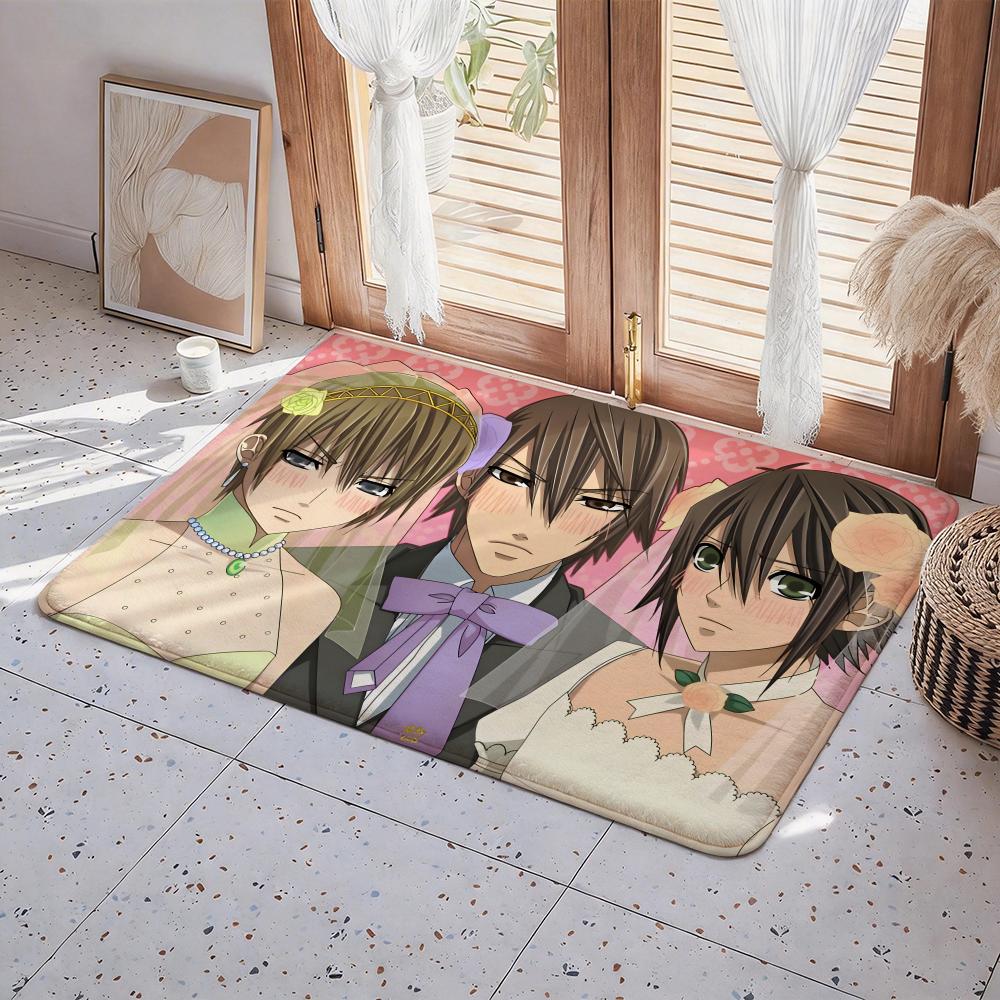 Anime A Junjou Romantica Floor Mat Eco Flannel Doormat Non Slip Odorless Indoor Floor Rug Soft Short Plush Home Mat
