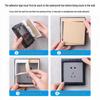 86 Type Waterproof Switch Socket Cover - Bathroom Splash-Proof Transparent, Glue-Free, No-Trace
