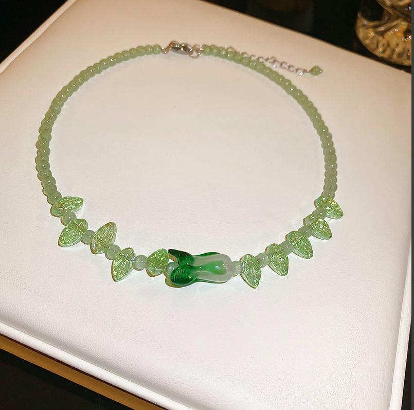 Baroque Water Drop Pearl Fringe Necklace Temperament Collarbone Chain French Retro Necklace Women
