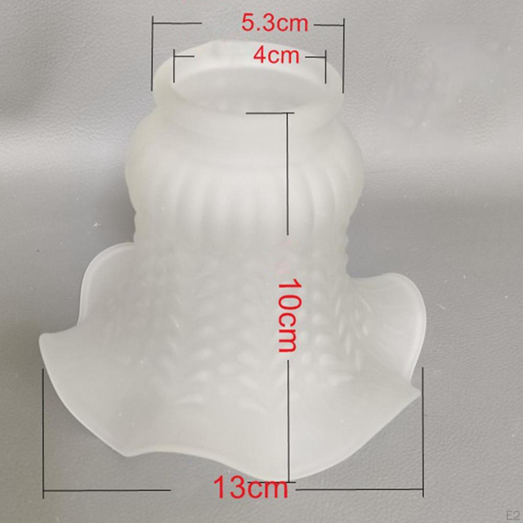 Glass Ceiling Lamp Shade Flower Shaped Light Fixture for Party Hallway Cafe