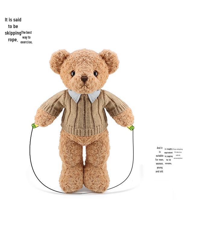 Hugs Baby Preserved Flower Bear Plush Toy - Sweater Teddy Birthday Gift