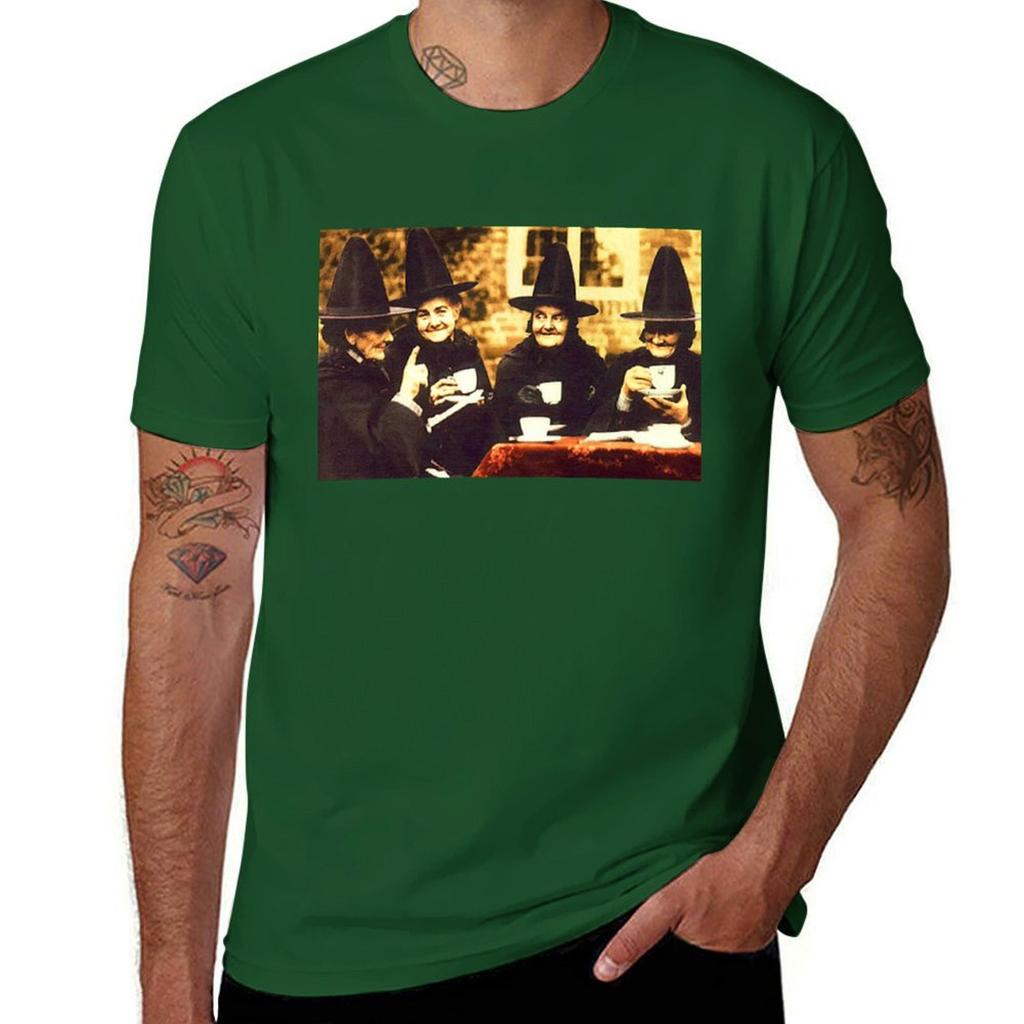 Witches Tea Party  colored Tshirt sublime heavyweights mens plain t shirts