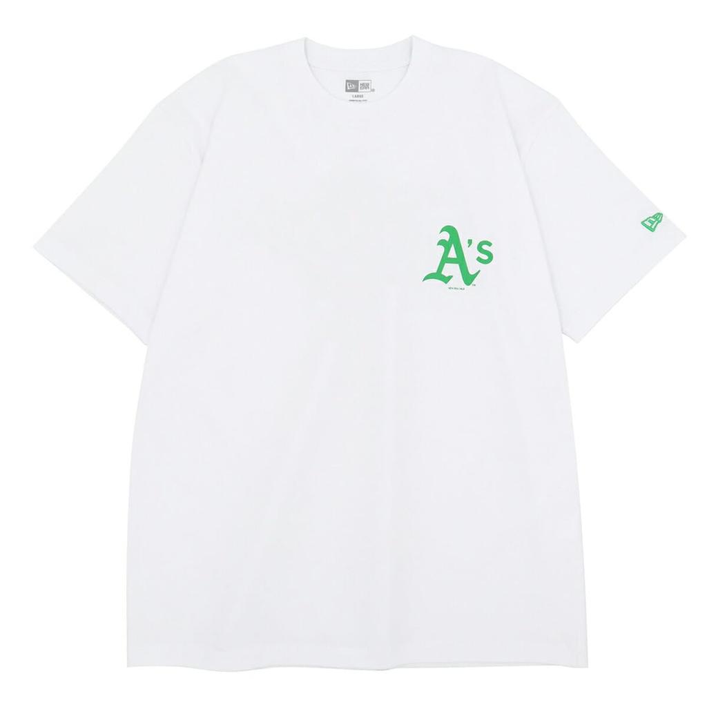 Short Sleeve MLB OAK White M SS CT TEE OAKATH WS WHI GRN [New Era] T-Shirt