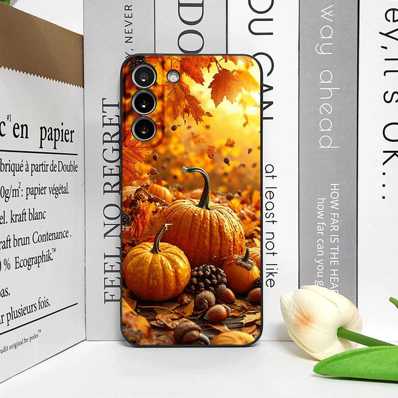 Retro Pumpkin Maple Leaf Flower Phone Case for Honor Huawei 200 Lite 100 400 PRO 80 90 70 X9 X8 Magic 7 6 Lite 5 Pro Soft Cover