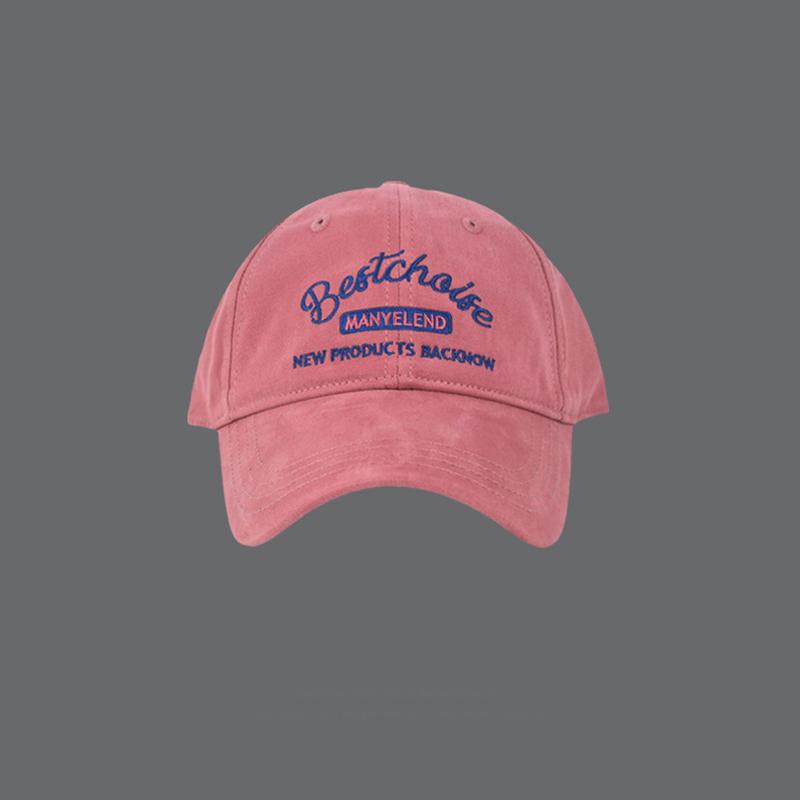 Women Pink Embroidery Baseball Cap Soft Cotton Sunshade Peaked Hat Female Girl Korean Outdoor Sport Visors Hats