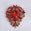 High End Ostentatious Luxury Exquisite Large Rhinestone Colored Brooch Girls Atmospheric Clothing Accessories