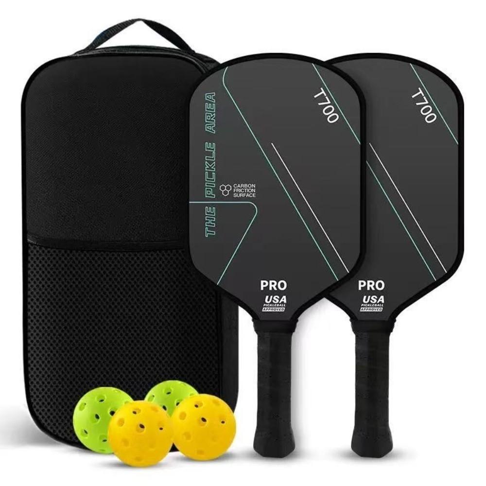 T700 Pickleball Paddle Carbon Fiber Pickle Ball Paddle Durable Pickleball Rackets Set