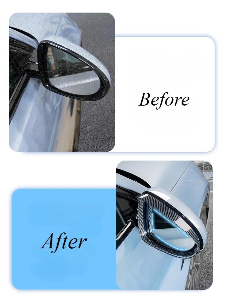 For BYD SEAL ATTO4 EV Rearview Mirror Rain Eyebrow Frame Special Rearview Mirror Protective Cover Exterior Decoration Rain Cover