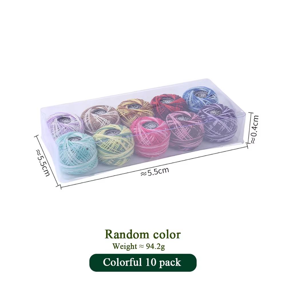 

10/16pcs Lace Thread Embroidery Floss Woven Embroidery Thread Set Artificial Silk Cross Stitch Thread DIY Hand Sewing Supplies
