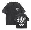 One Piece Skull Short Sleeve Tee Anime Washed Vintage Graphic T-Shirt Man Women Cosplay Casual Tops 2026 Summer Y2k Streetwear