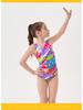 Girls' Anti-Chlorine One-Piece Swimwear for Teens - Ideal for Swim Training